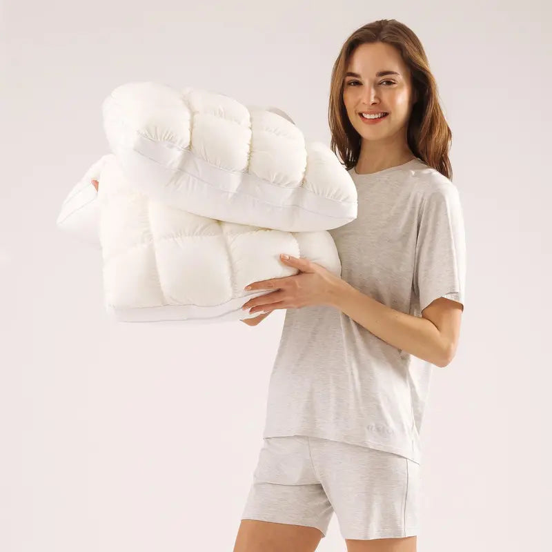 Cloud-Like Comfort, Breathable Support – Ideal for Side, Back & Stomach Sleepers