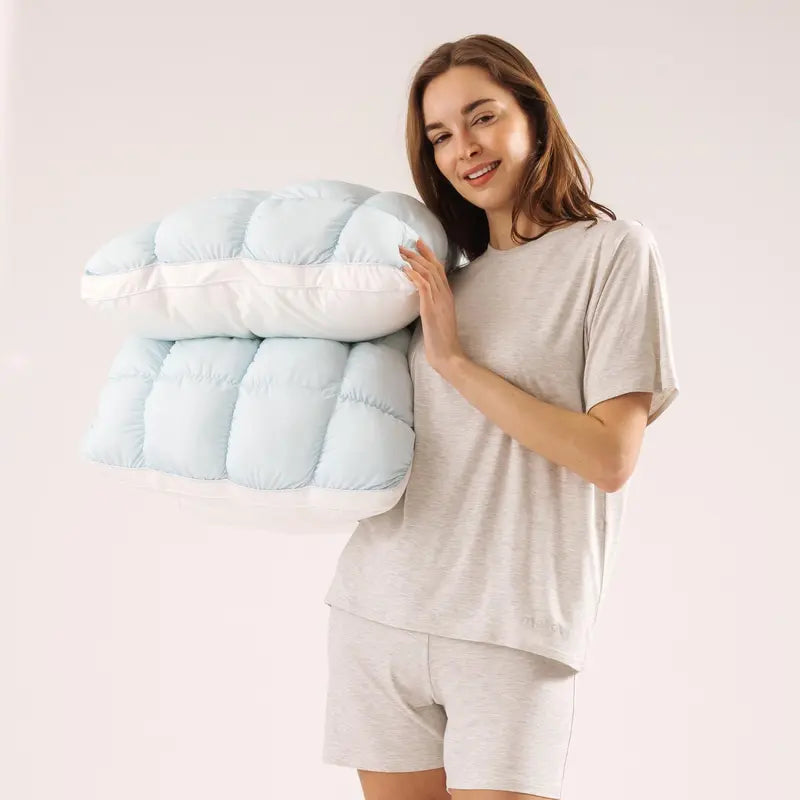 Cloud-Like Comfort, Breathable Support – Ideal for Side, Back & Stomach Sleepers