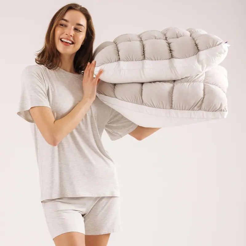 Cloud-Like Comfort, Breathable Support – Ideal for Side, Back & Stomach Sleepers