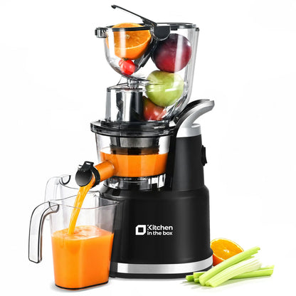 Slow Masticating Juicer – Cold Press, High Yield, Easy Clean – Quiet BPA-Free Home Juice Maker