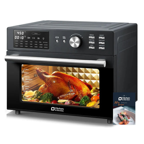 32QT Air Fryer Toaster Oven – 21-in-1, Convection, 1800W – Air Fry, Bake, Toast & Roast – 6 Accessories Included