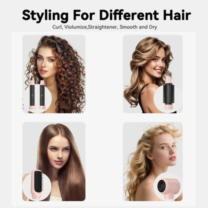 5-in-1 Salon Air Styler – Hot Air Brush, Ultra-Light – Curling & Hair Tools Set – 30-Day Warranty Included